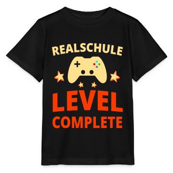 Realschule Abschluss Realschulabschluss Geschenk - Stanley/Stella Kinder T-Shirt MINI CREATOR  - Schwarz - Vorne - Mikhail (115cm)