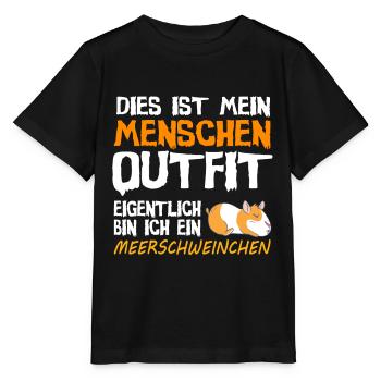 Costume de cobaye costume halloween carnaval sort - T-shirt bio MINI CREATOR Stanley/Stella Enfant - noir - Devant - Mikhail (115cm)