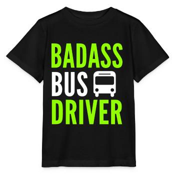 Chauffeur bus chauffeur bus chauffeur bus cadeau chauffeur - T-shirt bio MINI CREATOR Stanley/Stella Enfant - noir - Devant - Mikhail (115cm)