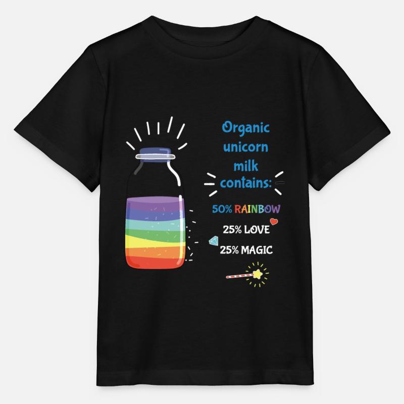Unicorn Milk - Stanley/Stella Kinder T-Shirt MINI CREATOR  - Schwarz