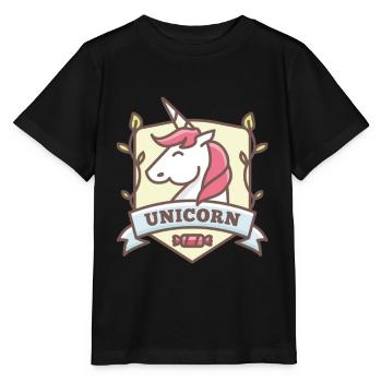 Licorne licorne - T-shirt bio MINI CREATOR Stanley/Stella Enfant - noir - Devant - Mikhail (115cm)
