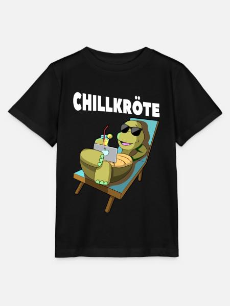 Chillkröte Chill Schildkröte Relaxen Chillen - Stanley/Stella Kinder T-Shirt MINI CREATOR - Schwarz