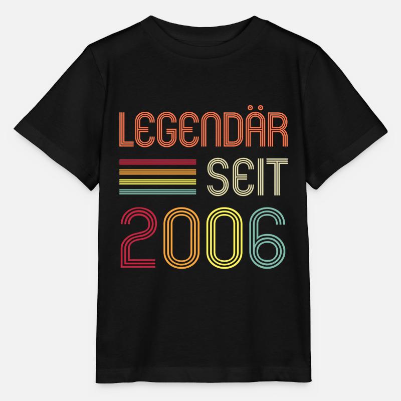 16ter Geburtstag Legendär Seit 2006 Geschenk - Stanley/Stella Kinder T-Shirt MINI CREATOR  - Schwarz