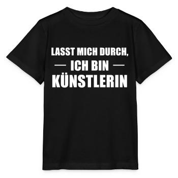 Ich Bin Künstlerin Beruf Spruch Geschenk - Stanley/Stella Kinder T-Shirt MINI CREATOR  - Schwarz - Vorne - Mikhail (115cm)