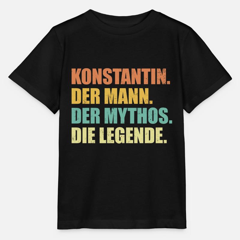 Konstantin Name Spruch Geschenk - Stanley/Stella Kinder T-Shirt MINI CREATOR  - Schwarz