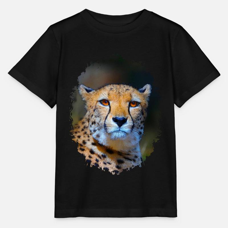 Gepard - Stanley/Stella Kinder T-Shirt MINI CREATOR  - Schwarz