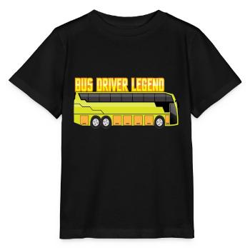 bus busse busfahrer reise herzschlag reisen urlaub - Stanley/Stella Kinder T-Shirt MINI CREATOR  - Schwarz - Vorne - Mikhail (115cm)