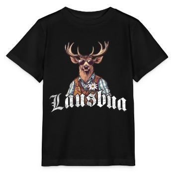 Lausbua Chemise Traditionnelle Homme Trachtenshirt Octobre - T-shirt bio MINI CREATOR Stanley/Stella Enfant - noir - Devant - Mikhail (115cm)