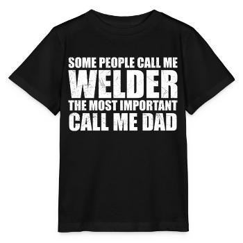 Some people call me welder - T-shirt bio MINI CREATOR Stanley/Stella Enfant - noir - Devant - Mikhail (115cm)