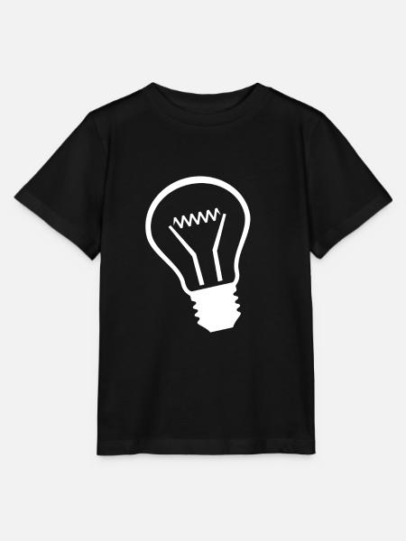 Glühbirne - Stanley/Stella Kinder T-Shirt MINI CREATOR  - Schwarz