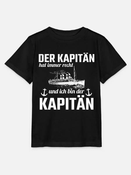 Kapitän Spruch - Stanley/Stella Kinder T-Shirt MINI CREATOR - Schwarz