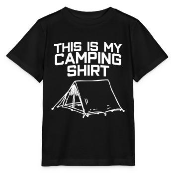 Camping Camping Camping Tente - T-shirt bio MINI CREATOR Stanley/Stella Enfant - noir - Devant - Mikhail (115cm)