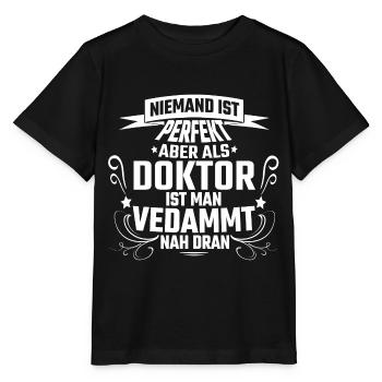 Doktor - Stanley/Stella Kinder T-Shirt MINI CREATOR  - Schwarz - Vorne - Mikhail (115cm)