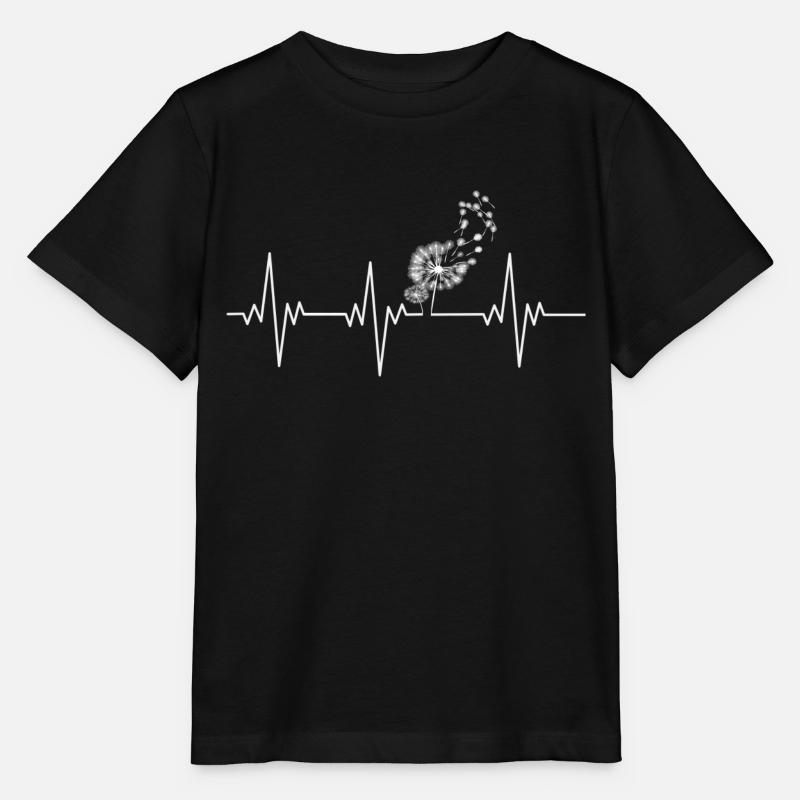 Pusteblume Herzschlag - Stanley/Stella Kinder T-Shirt MINI CREATOR  - Schwarz