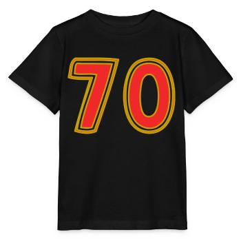 70. 70 ANS. 70e ANNIVERSAIRE. ANNIVERSAIRE 70 ANS. - T-shirt bio MINI CREATOR Stanley/Stella Enfant - noir - Devant - Mikhail (115cm)