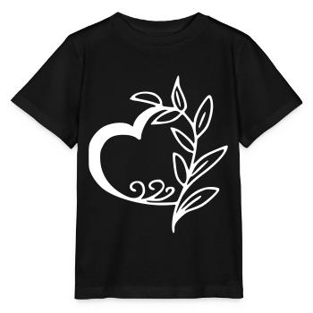 Herz Emoji Skizze - Stanley/Stella Kinder T-Shirt MINI CREATOR  - Schwarz - Vorne - Mikhail (115cm)