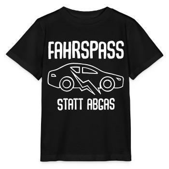 E-Auto Elektroauto - Stanley/Stella Kinder T-Shirt MINI CREATOR  - Schwarz - Vorne - Mikhail (115cm)