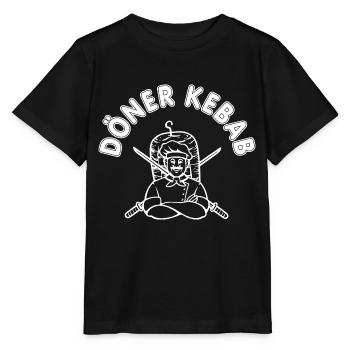 Döner Kebab Dönermann Kebab Grill - Stanley/Stella Kinder T-Shirt MINI CREATOR  - Schwarz - Vorne - Mikhail (115cm)