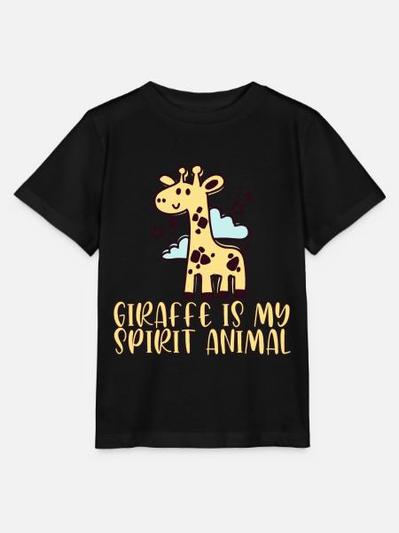Giraffe - Stanley/Stella Kinder T-Shirt MINI CREATOR  - Schwarz