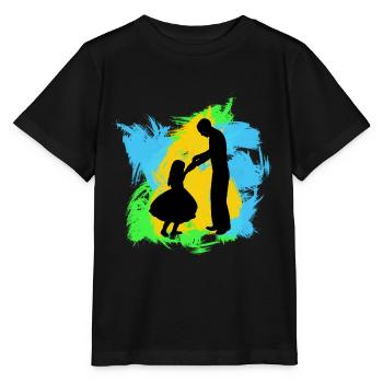 Father and daughter - Stanley/Stella MINI CREATOR Kids’ T-Shirt - black - Front - Mikhail (115cm)
