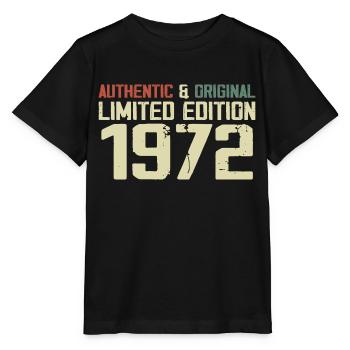1972 Geburtstagsgeschenk 1972 Jahrgang 1972 Retro - Stanley/Stella Kinder T-Shirt MINI CREATOR  - Schwarz - Vorne - Mikhail (115cm)