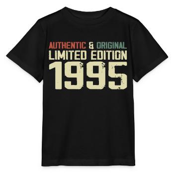 1995 Geburtstagsgeschenk 1995 Jahrgang 1995 Retro - Stanley/Stella Kinder T-Shirt MINI CREATOR  - Schwarz - Vorne - Mikhail (115cm)