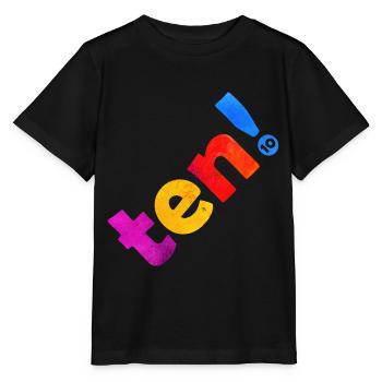 DIX 10 ANS 10E ANNIVERSAIRE - T-shirt bio MINI CREATOR Stanley/Stella Enfant - noir - Devant - Mikhail (115cm)