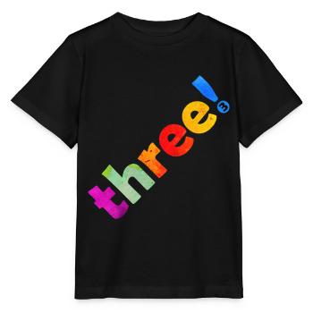 THREE 3 YEARS 3RD BIRTHDAY - Stanley/Stella MINI CREATOR Kids’ T-Shirt - black - Front - Mikhail (115cm)