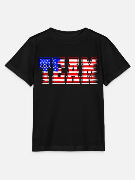 Team USA - Stanley/Stella Kinder T-Shirt MINI CREATOR - Schwarz