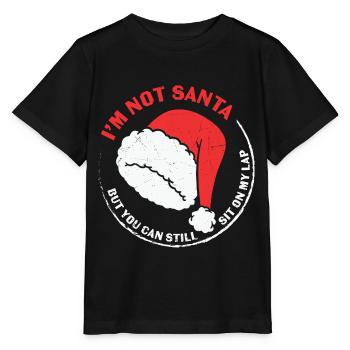 Fête de Noël Claus Joyeux Noël T-shirt - T-shirt bio MINI CREATOR Stanley/Stella Enfant - noir - Devant - Mikhail (115cm)