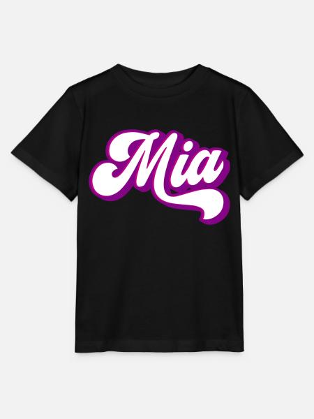 Mia | Farben änderbar - Stanley/Stella Kinder T-Shirt MINI CREATOR  - Schwarz