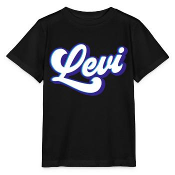 Lévi | Couleurs changeantes - T-shirt bio MINI CREATOR Stanley/Stella Enfant - noir - Devant - Mikhail (115cm)