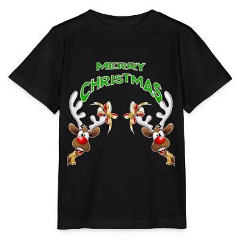 MERRY CHRISTMAS - T-shirt bio MINI CREATOR Stanley/Stella Enfant - noir - Devant - Mikhail (115cm)