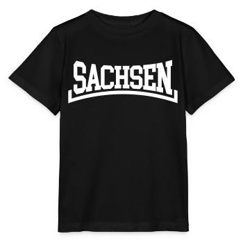 Sachsen - Stanley/Stella Kinder T-Shirt MINI CREATOR  - Schwarz - Vorne - Mikhail (115cm)