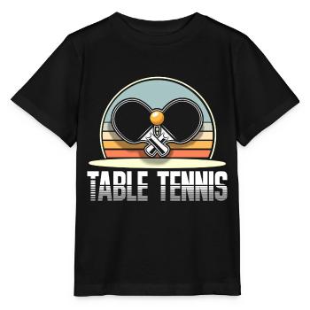 Ping-pong - T-shirt bio MINI CREATOR Stanley/Stella Enfant - noir - Devant - Mikhail (115cm)