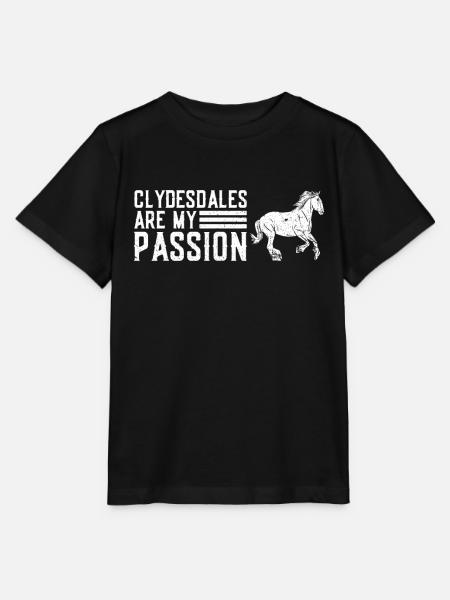 Clydesdale Pferd - Stanley/Stella Kinder T-Shirt MINI CREATOR - Schwarz