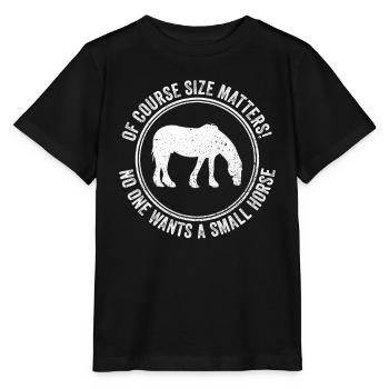 Clydesdale Reiter Pferd - Stanley/Stella MINI CREATOR Kids’ T-Shirt - black - Front - Mikhail (115cm)