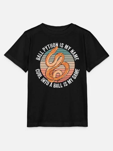 Königspython Bananenkugel Python - Stanley/Stella Kinder T-Shirt MINI CREATOR - Schwarz
