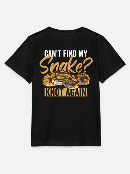 Königspython Ball Python - Stanley/Stella Kinder T-Shirt MINI CREATOR  - Schwarz