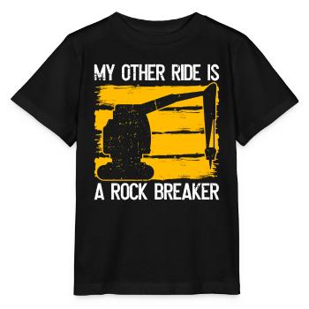 Rock Breaker Operator Bagger Sandbagger Baggern - Stanley/Stella MINI CREATOR Kids’ T-Shirt - black - Front - Mikhail (115cm)