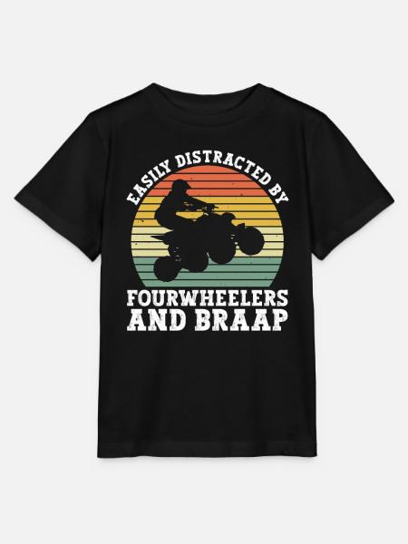 Quad Und Quadfahrer - Stanley/Stella Kinder T-Shirt MINI CREATOR - Schwarz