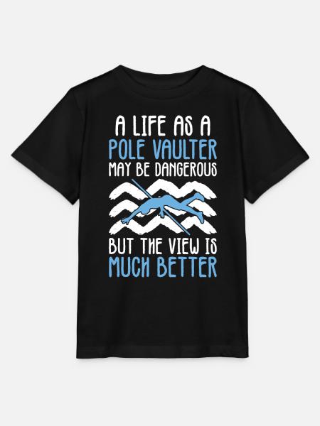 Stabhochspringer Stabhochsprung Stabhochspringen - Stanley/Stella Kinder T-Shirt MINI CREATOR - Schwarz