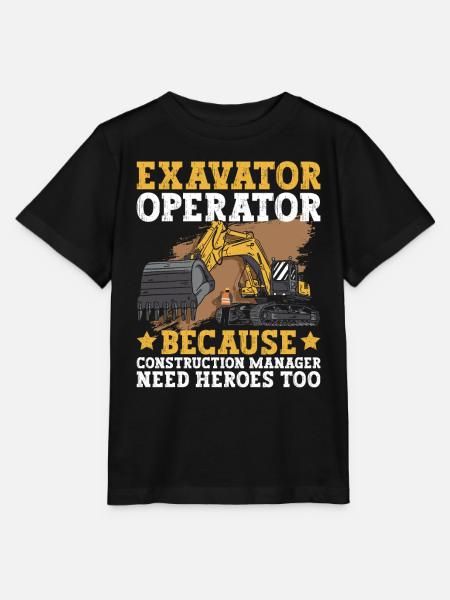 Baggerlader Bagger - Stanley/Stella Kinder T-Shirt MINI CREATOR  - Schwarz