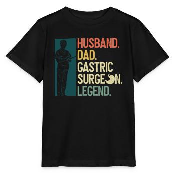 Magenchirurg Papa Bariatirc Chirurgie - Stanley/Stella Kinder T-Shirt MINI CREATOR  - Schwarz - Vorne - Mikhail (115cm)