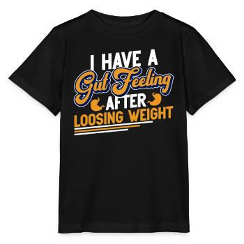 Gewichtsverlustchirurgie Magenbypass Abnehmen - Stanley/Stella Kinder T-Shirt MINI CREATOR  - Schwarz - Vorne - Mikhail (115cm)