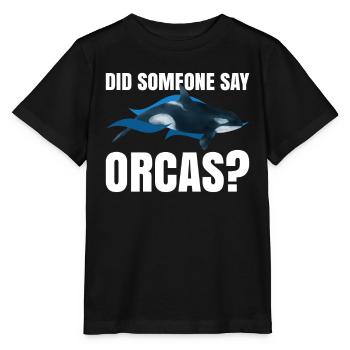 Orca Watching Und Whale Watching Cetecean Whale - Stanley/Stella MINI CREATOR Kids’ T-Shirt - black - Front - Mikhail (115cm)