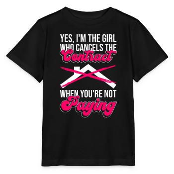 Versicherungsagent-frauen-design Für - Stanley/Stella MINI CREATOR Kids’ T-Shirt - black - Front - Mikhail (115cm)