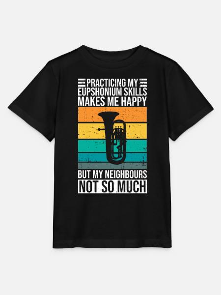 Brass Orchetra Player Design Für Euphonium - Stanley/Stella Kinder T-Shirt MINI CREATOR  - Schwarz