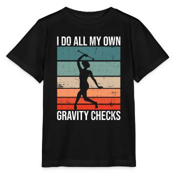 Baton Twirler Design Für Stabgymnastik - Stanley/Stella Kinder T-Shirt MINI CREATOR  - Schwarz - Vorne - Mikhail (115cm)