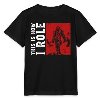 Fantasy Rollenspiel Und Live Action Rollenspiel - Stanley/Stella Kinder T-Shirt MINI CREATOR  - Schwarz - Vorne - Mikhail (115cm)